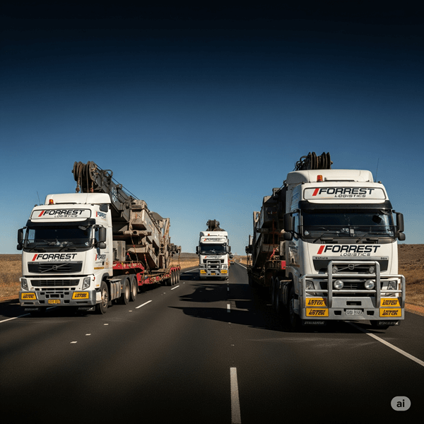 oversized load transport by Forrest Logistics
