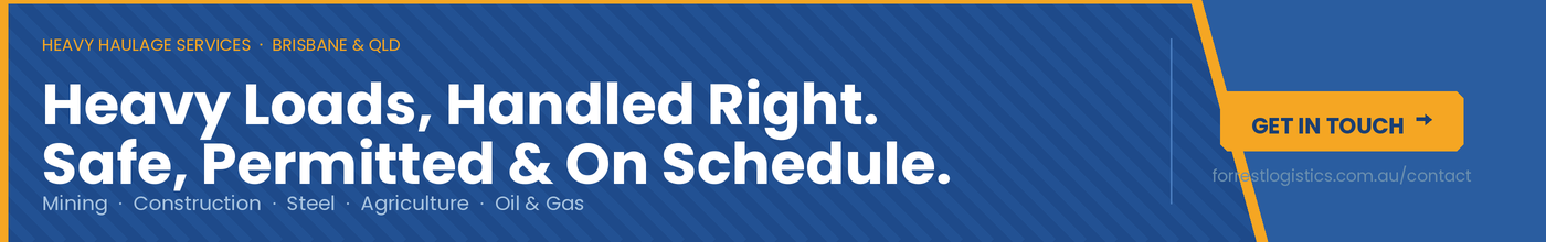 Heavy haulage services in Brisbane QLD - safe, permitted and on schedule